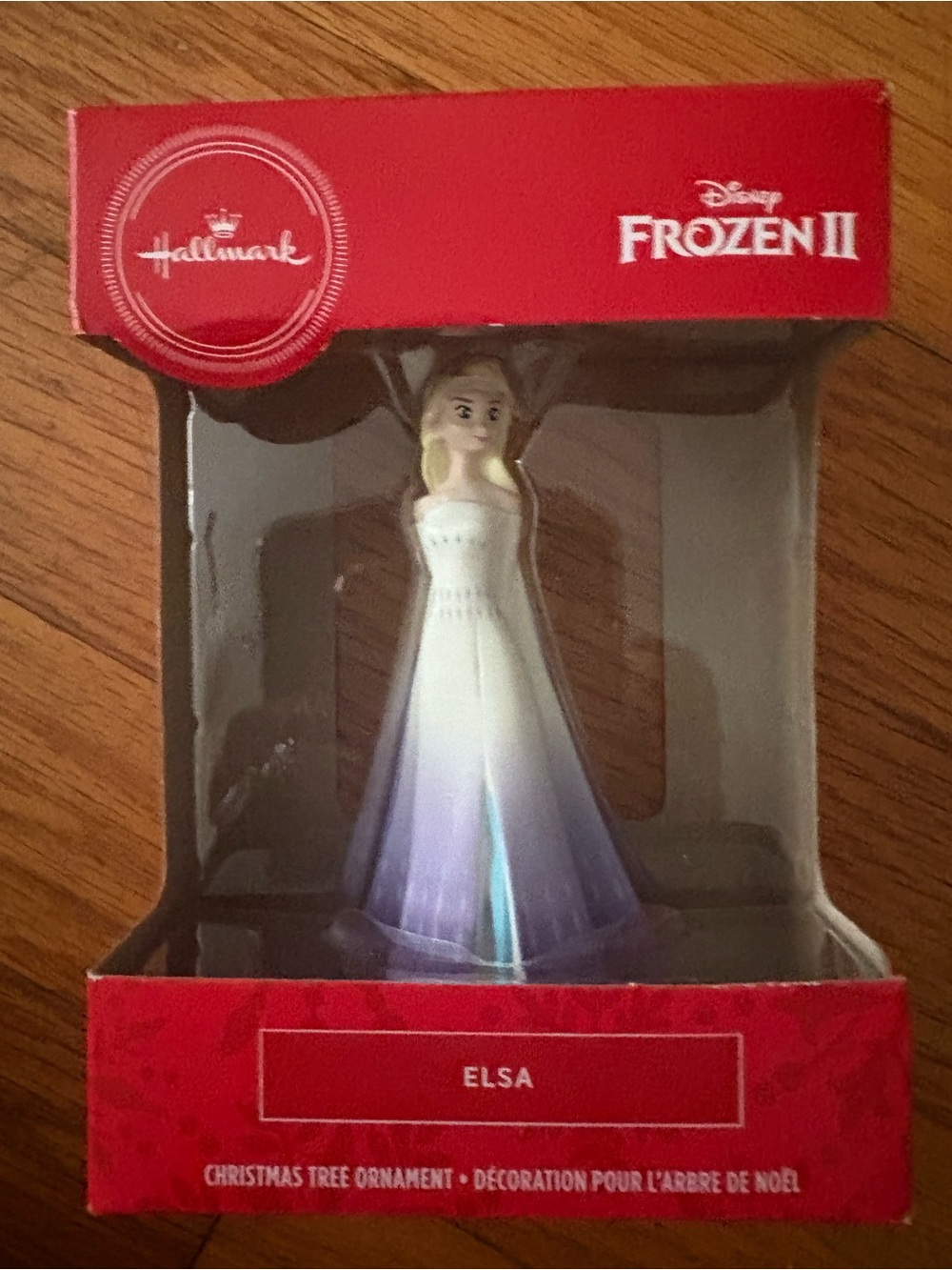 Hallmark Frozen II Elsa White & Purple Ornament and Anna Ornament